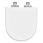 Assento Sanitário Riviera Poliéster Branco Fechamento Suave Policlass