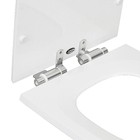 Assento Sanitário Riviera Poliéster Branco Fechamento Suave Policlass