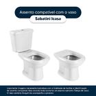 Assento Sanitário Sabatini Areia Para Vaso Icasa Com Ferragem