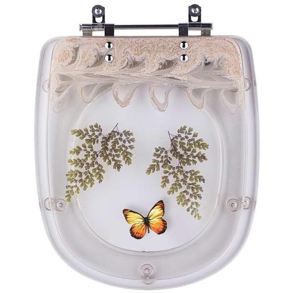 Assento Sanitário Sabatini Decorado Palha Para Louça Icasa