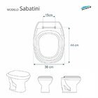 Assento Sanitário Sabatini Icasa Aço Preto