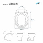 Assento Sanitário Sabatini Icasa Aço Preto