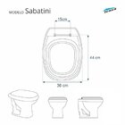 Assento Sanitário Sabatini Icasa Aço Salmão