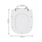 Assento Sanitário Sabatini MDF Branco Fechamento Comum Sensea