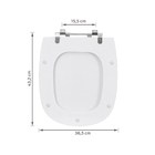 Assento Sanitário Sabatini Poliéster Branco Fechamento Comum Sensea