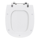 Assento Sanitário Sabatini Poliéster Branco Fechamento Comum Sensea