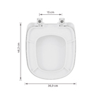 Assento Sanitário Sabatini Polipropileno Fechamento Comum Branco Sensea