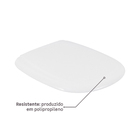 Assento Sanitário Sabatini Polipropileno Fechamento Comum Branco Sensea