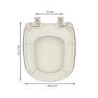 Assento Sanitário Sabatini Polipropileno Areia Fechamento Comum Tupan