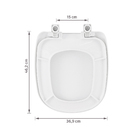 Assento Sanitário Sabatini Polipropileno Fechamento Suave Branco Sensea