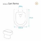 Assento Sanitário San Remo Marfim Bege Claro Para Vaso Hervy