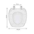 Assento Sanitário Thema Fechamento Comum Polipropileno Branco Sensea