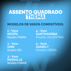 Assento Sanitário Santa Marina Valentina Pp Soft Close Preto