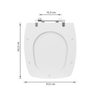 Assento Sanitário Sea MDF Branco Fechamento Comum Sensea