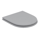 Assento Sanitário Smart Poliéster Cinza Fosco Fechamento Suave Policlass