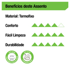 Assento Sanitário Smart Termofixo Preto Fosco Fechamento Suave Celite