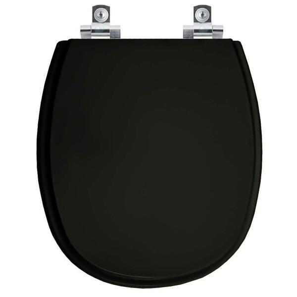 Assento Sanitário Soft Close Alamo Preto Para Vaso Santa Clara