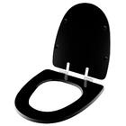 Assento Sanitário Soft Close Aloha Preto Para Vaso Celite