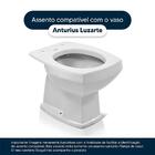Assento Sanitário Soft Close Anturius Preto Para Vaso Luzarte