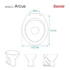 Assento Sanitário Soft Close Arcus Branco Para Vaso Eternit
