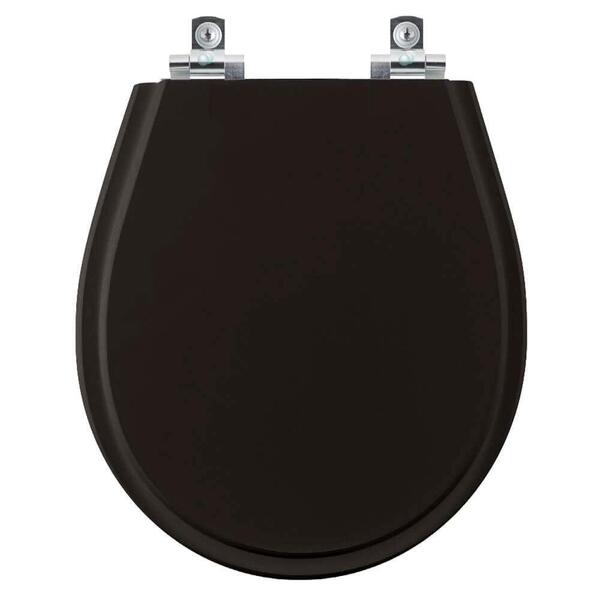 Assento Sanitário Soft Close Aries Preto Para Vaso Eternit