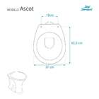 Assento Sanitario Soft Close Ascot Cinza Vaso Ideal Standard