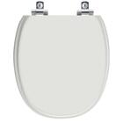 Assento Sanitário Soft Close Ascot Silver Para Vaso Ideal Sta