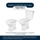 Assento Sanitário Soft Close Aspen Verde Malva Para Vaso Deca