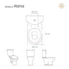 Assento Sanitário Soft Close Atlantis Cinza Claro Para Vaso H
