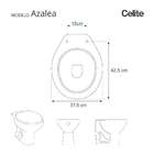 Assento Sanitario Soft Close Azalea Branco Para Vaso Celite