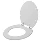 Assento Sanitario Soft Close Azalea Cinza Prata Vaso Celite