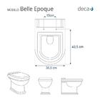 Assento Sanitário Soft Close Belle Epoque Ébano (preto) Para