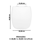 Assento Sanitario Soft Close Branco Incepa - Unico