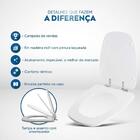 Assento Sanitário Soft Close Camburi Branco Para Vaso Vivace