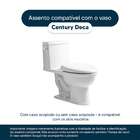Assento Sanitario Soft Close Century Branco Para Vaso Deca