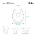 Assento Sanitario Soft Close Classica Branco Vaso Celite