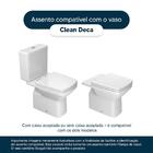 Assento Sanitário Soft Close Clean Branco Para Vaso Deca Com
