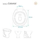 Assento Sanitário Soft Close Colonial Preto Para Vaso Hervy