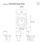 Assento Sanitário Soft Close Contemporary Branco Para Vaso He