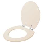 Assento Sanitário Soft Close Convencional Oval Creme Para Vas