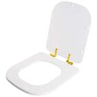 Assento Sanitário Soft Close Debba Branco Para Vaso Roca Com