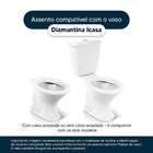 Assento Sanitario Soft Close Diamantina Palha Vaso Icasa