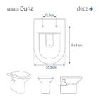 Assento Sanitário Soft Close Duna Ébano (preto) Para Vaso Deca