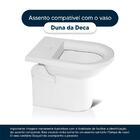 Assento Sanitário Soft Close Duna Ébano (preto) Para Vaso Deca