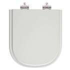 Assento Sanitario Soft Close Etna Cinza Claro Vaso Icasa