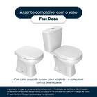 Assento Sanitário Soft Close Fast Ébano (preto) Para Vaso Deca