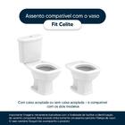 Assento Sanitário Soft Close Fit Branco Para Vaso Celite Com