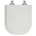 Assento Sanitário Soft Close Flox Cinza Claro Para Vaso Fiori