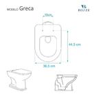 Assento Sanitário Soft Close Greca Bege Claro Para Vaso Belize
