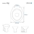 Assento Sanitario Soft Close Izy Caramelo Para Bacia Deca